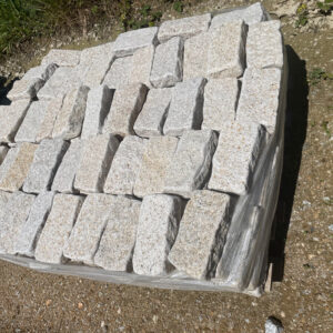 Pavé en granit beige