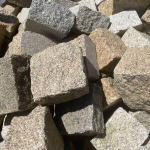 Vente Pavé en granit jaune - Les pierres du Paysage