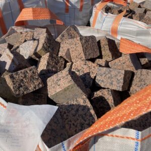 Vente Pavé en granit rose - Les pierres du paysage